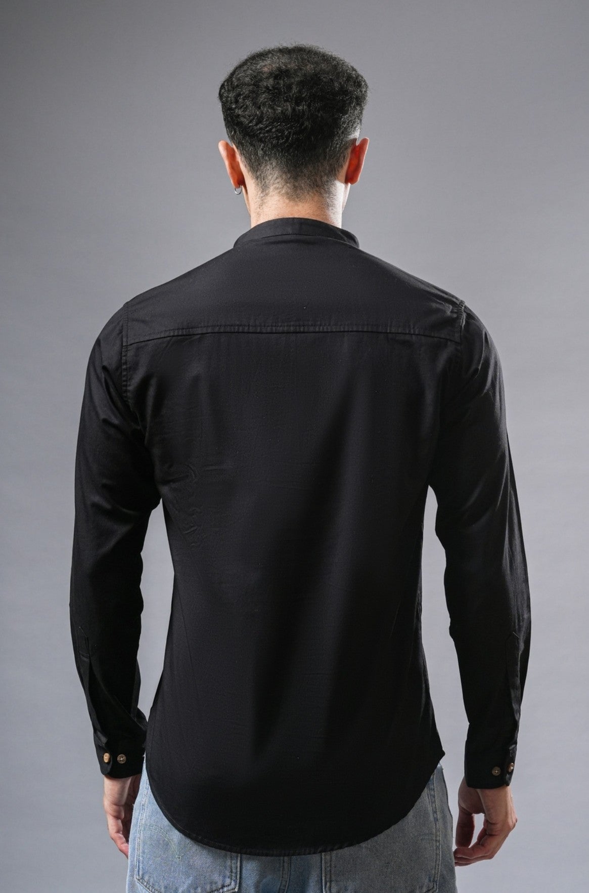 Midnight Black short kurta