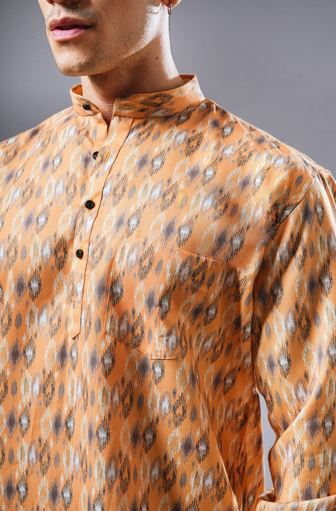 Amber Ikkat short kurta